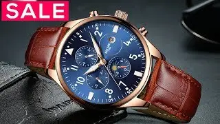 Top 10 Best watches For Men Under $50 - New Fashion Leather Watches