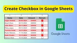 How To Create Checkboxes In Google Sheets