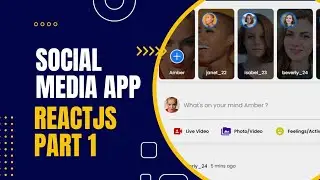 Build a Responsive Reactjs Social Media Website like Facebook using HTML, CSS, REACTJS, Sass part 1