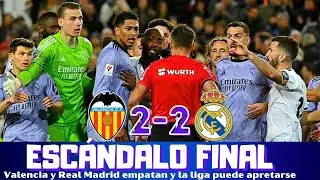 ESCÁNDALO FINAL EN MESTALLA, GOL NO VÁLIDO DE BELLINGHAM Y EMPATE ÉPICO ENTRE VALENCIA Y REAL MADRID