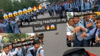 School boys crazy  Reactions On My Superbike benelli 600 i |  Loud Exhaust OMG 😱🔥