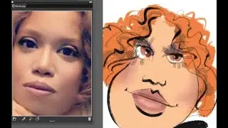 Fast and loose caricature webinar with Rhoda Draws
