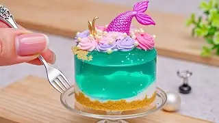 [💕Mini Cake 💕] Amazing Miniature OCEAN Cake | Wonderful Mermaid Cake Recipe By Mini Bakery