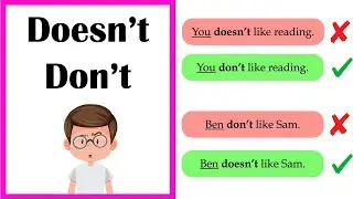 When to use DON'T and DOESN'T  🤔  | Easy Explanation