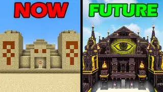 Desert pyramid now vs future