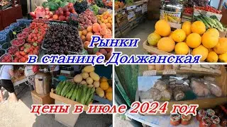 Обзор наших южных рынков в станице Должанская, Цены в июле 2024 год