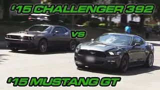 '15 Challenger 392 vs '15 Mustang GT