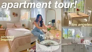 APARTMENT TOUR 2023! 🪴 cozy, fully furnished, aesthetic, natural light, LA apartment