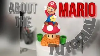 About tutorial Fondant Mario + mushroom edible mass , sugar paste tutorial step by step