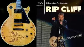James Hetfield with his RIP CLIFF Guitar live | Gibson Les Paul Custom 1972