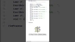 🟡 PSeInt : Hacer un algoritmo para calcular la edad de una persona en Pseint. #shorts #algoritmo