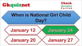 important days quiz January | national international dates |General knowledge questions and answers|