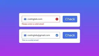 Email Validation in HTML CSS and JavaScript