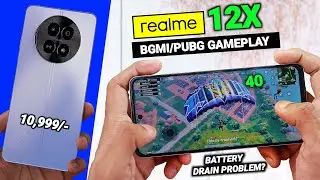 Realme 12x 5G Bgmi Pubg Test (Gameplay) With FPS, Heating & Battery Drain