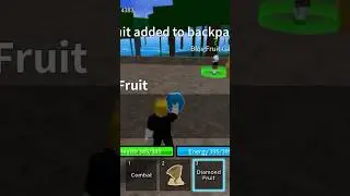 Me eating the diamond fruit on my alt account in blox fruits