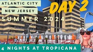 Tropicana Atlantic City! Day 2 summer pools boardwalk showboat hard rock & AC Batman!