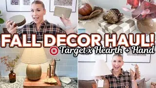 TARGET x HEARTH + HAND FALL DECOR HAUL! 🎯🤎 | Fall Decorating Ideas | 2024 Target Fall Decor