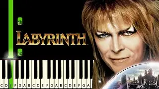 Labyrinth - Magic Dance - David Bowie / Easy Piano Tutorial