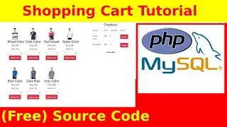 PHP/MYSQL Shopping Cart Tutorial with Source Code