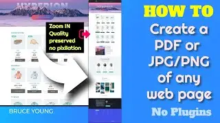 Create a PDF, JPG, TIFF or PNG of any web page - zoom in - no pixilation - for free