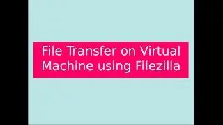 File transfer to Virtual box GOS using Filezilla