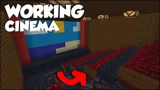 Minecraft: How to make a Working Cinema! [easy]