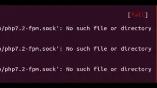 Fix php-fpm: unable to bind listening socket for address php7.2-fpm sock: No such file or directory