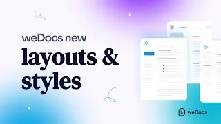 How to customize Layout and Styles in weDocs