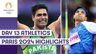 Neeraj wins silver in Men’s Javelin, Nadeem breaks Olympic record on Day 13 | Paris 2024 Highlights