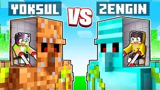 Zengin Golem vs Fakir Golem Hayatta Kalma Yarışması! - Minecraft