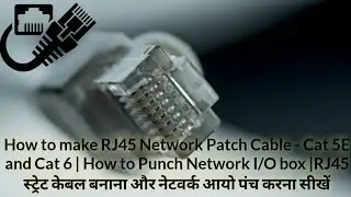 How To Make RJ45 Network Patch Cables   Cat 5E and Cat 6