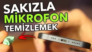 SAKIZLA TELEFON MİKROFONU TEMİZLEMEK! 🧼