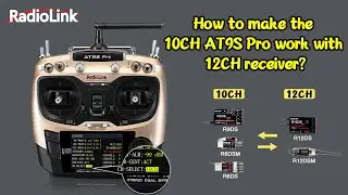 How to make the AT9S Pro transmitter work with 12 channels receiver?