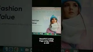 Beautiful Landing Page Using HTML & CSS #Landingpage #html #css #webdesign