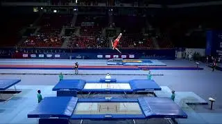 YANG Yanwei (CHN) M - 2022 Trampoline Worlds, Sofia (BUL) - Q Trampoline Exercise 1