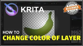 Krita How To Change Color Of Layer Tutorial