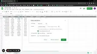 How to add drop down list in google sheets