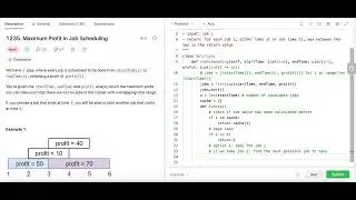 Maximum Profit in Job Scheduling - Leetcode 1235 - Recursion with Memoization - Python