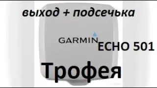 Бюджетный Эхолот гармин ехо 501с для ловли СОМА НА КВОК . Garmin echo 501c . ЛОВЛЯ СОМА НА КВОК