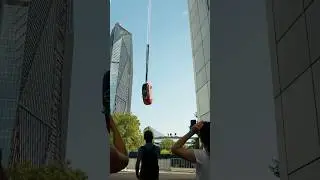 Highest car bungee jump - 65 metres (213 ft 3 in) by Nissan France 🚗