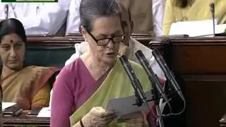 Congress President Sonia Gandhi takes oath as Member of Parliament