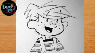 Cartoon Character drawing (Old Cartoon Character Dennis)