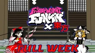 FNF vs TOUHOU Full Game ALL WEEK 1,2,3 + Cutscenes + Ending [Friday Night Funkin' MOD/HARD]