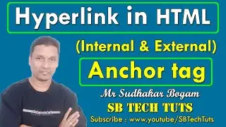 Hyperlink in HTML (Internal & External) | Anchor Tag | HTML Tutorial | CLASS-12 | Telugu