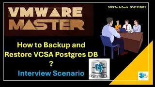 How to Backup and Restore VCSA Postgres DB   ?  | VMware Training