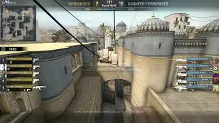 CSGO Smoke double-headshot Dust2