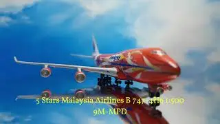 ✈ 5 Stars Malaysia Airlines B 747-4H6, 9M-MPD, 1:500 ✈