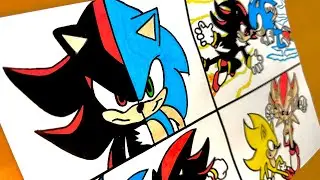 [Drawing] SHADOW VS SONIC 3 | Sonic The Hedgehog 3 Like a PRO!