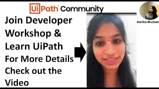 UiPath RPA Developer Workshop