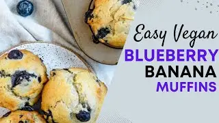 Healthy Budget Meals | Make DELICIOUS Blueberry Banana Muffins for Breakfast #plantbased